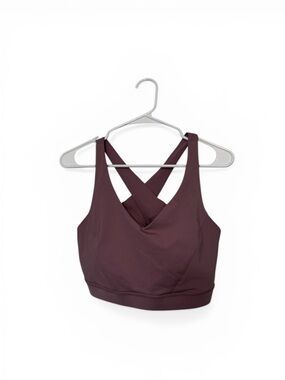 Lululemon Size 14 Everyday Crossback Sports Bra - Plum/Mauve
